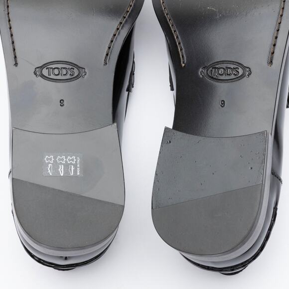Tod\'s Happy Moments Men Black Loafers Size 9 UK/ 10 US